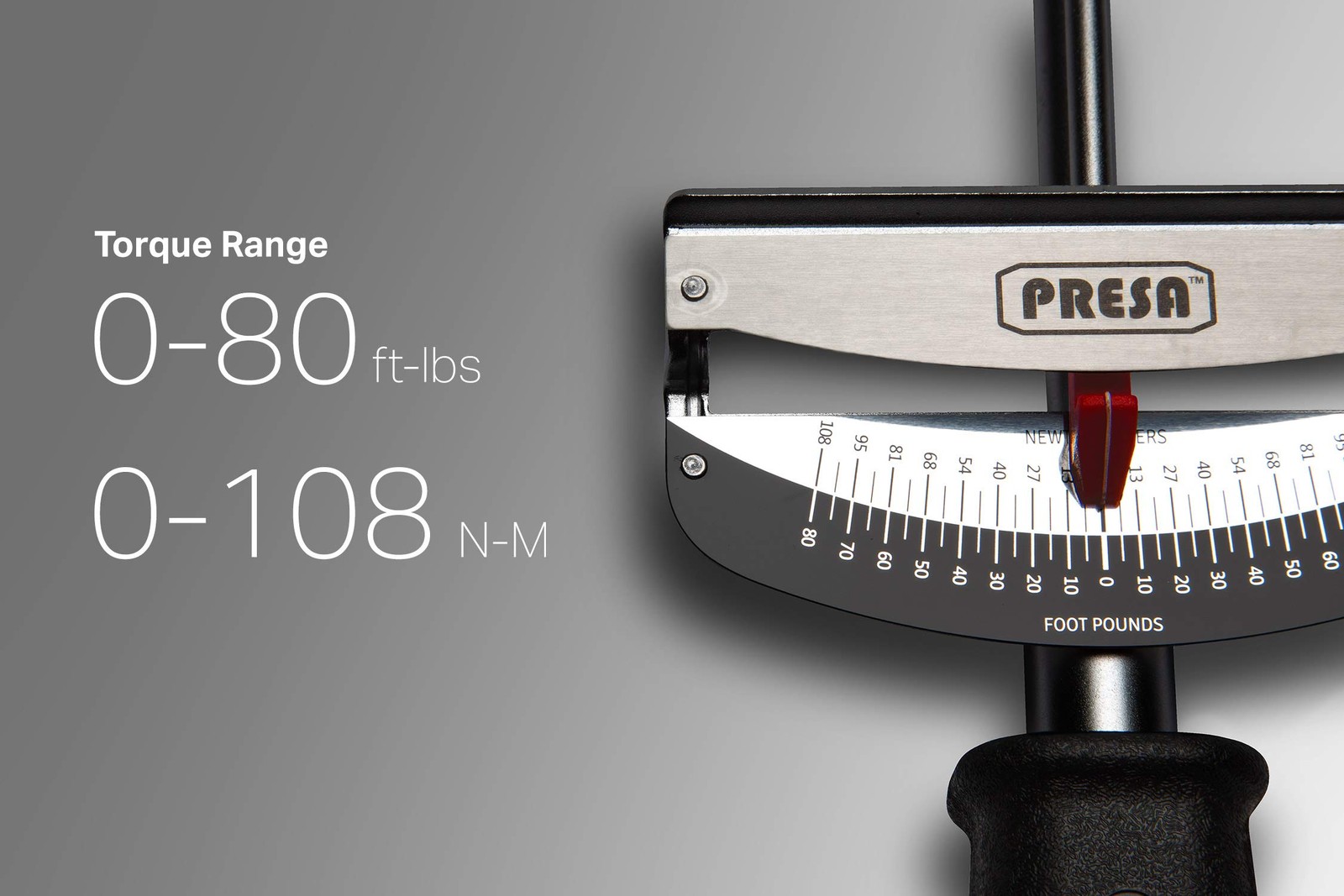 3/8 in. Drive 10-80 ft-lbs Beam Torque Wrench