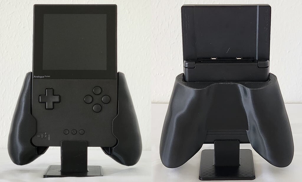 3D Printed Handhold Controller Holder Grip Handle For Analogue Pocket pocket