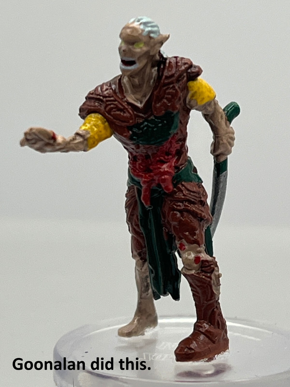 D&D Pathfinder Mini Boneyard 14 Elf Zombie UC