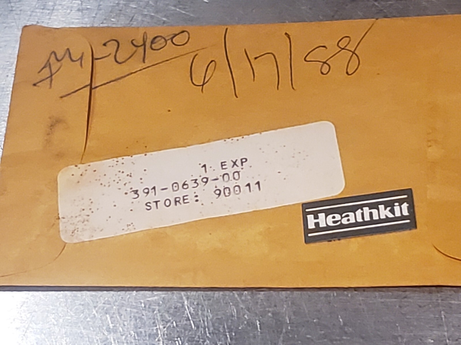 One Small New Heathkit Label #391-639 NOS for IM-2400