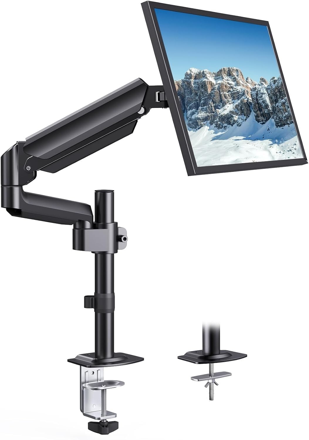 HUANUO Single Monitor Arm, Tall Computer Monitor Stand for 13–32 inch Screens...