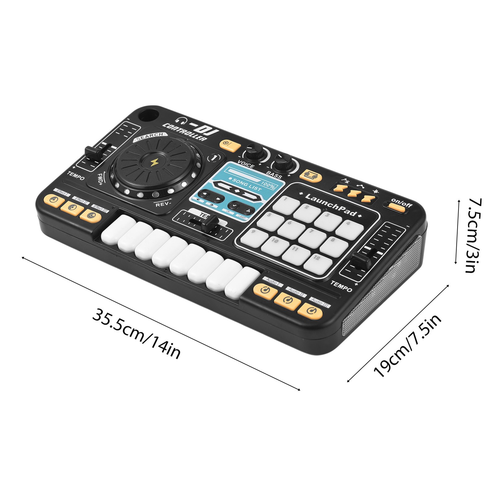 Musical DJ Set For Kids Turntable Multi Functional DJ Controller With Mic JQHY