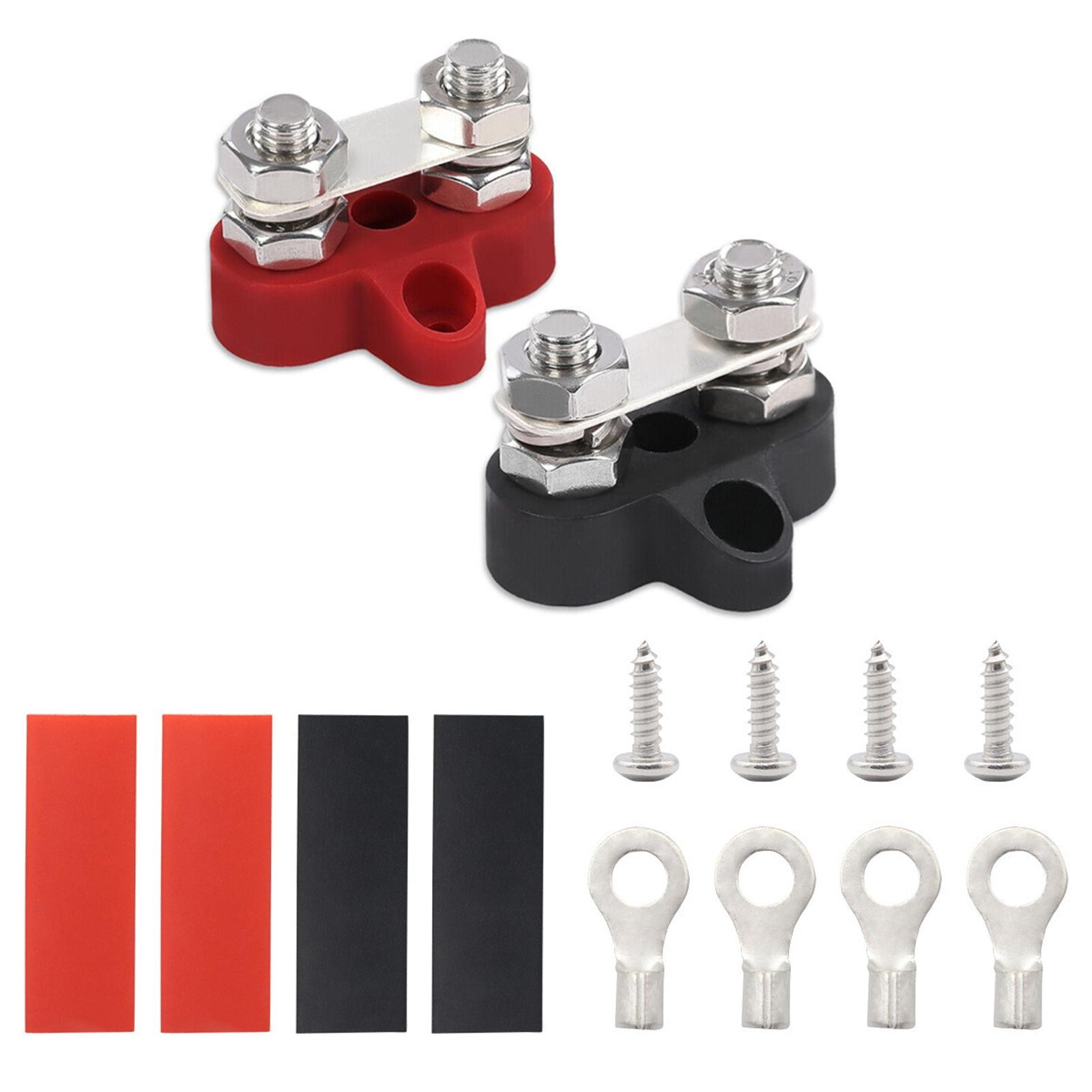 DC 48V Black Terminal Block+Red Terminal Block+Screws Coding Kit For Wiring