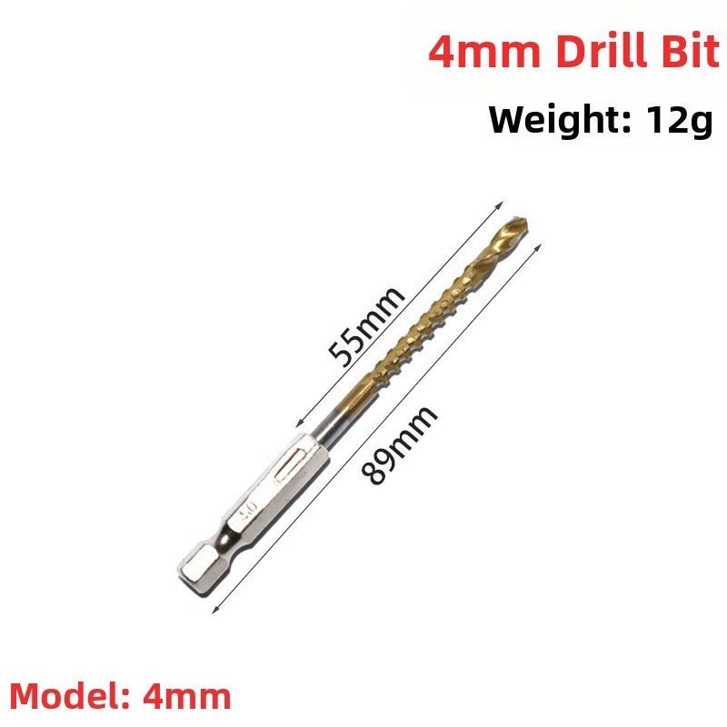 Titanium Coated HSS Drill Bits Set 6 Piece for Accurate and Fast Drilling