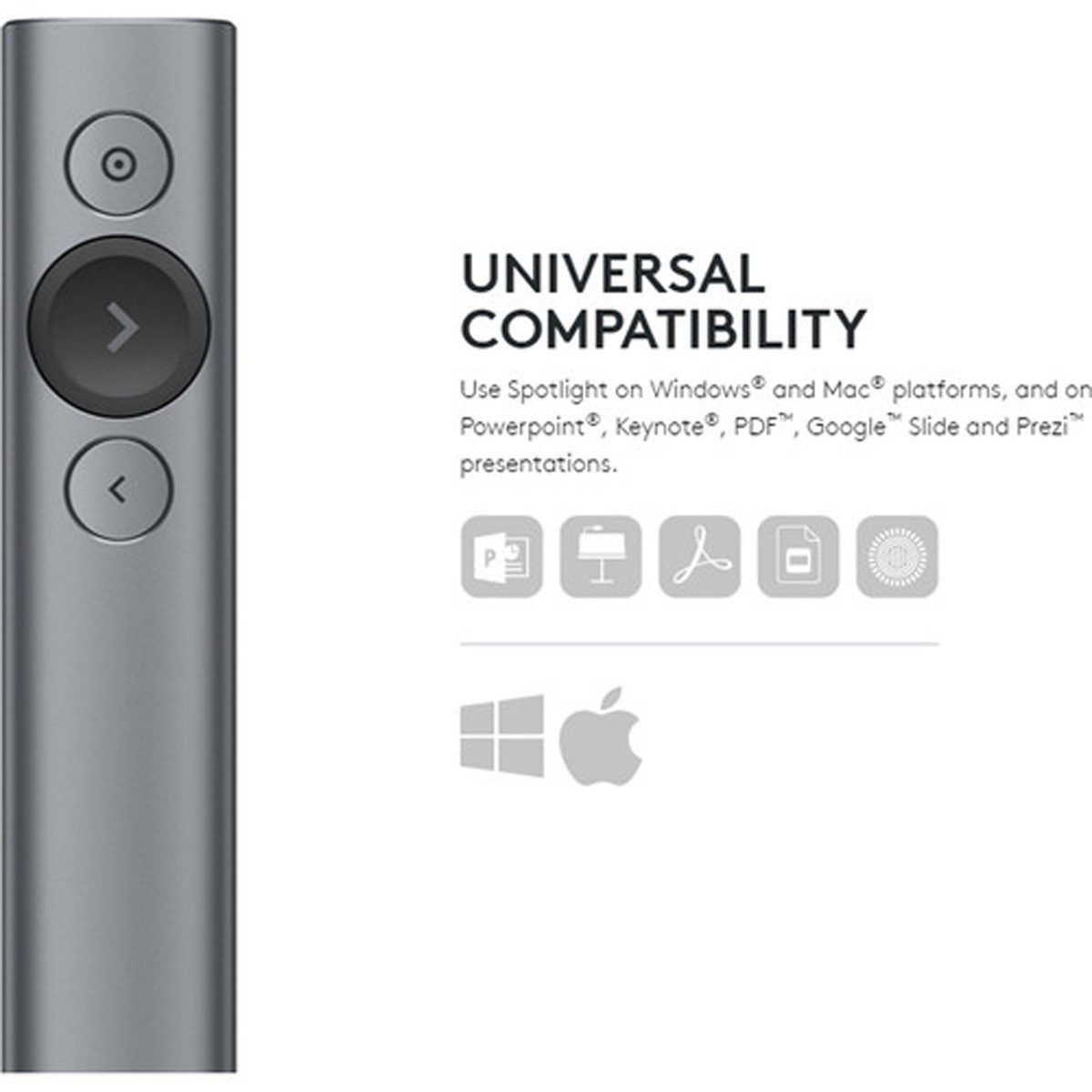 Logitech Spotlight Presentation Remote, Gold
