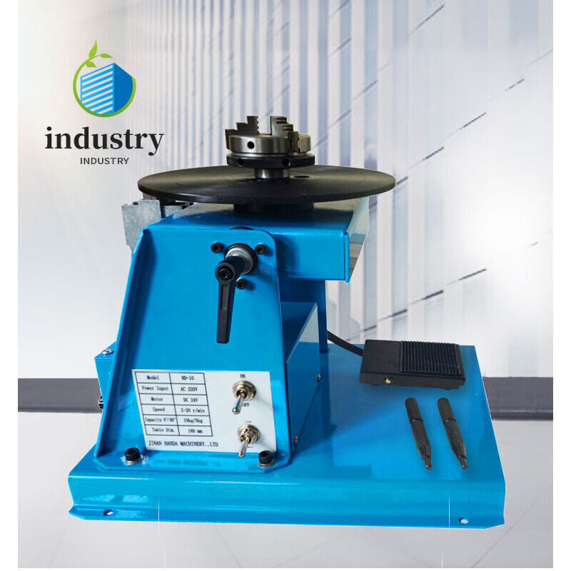 Small Welding Positioner Combined Automatic Turntable + 65mm Chuck 10kg
