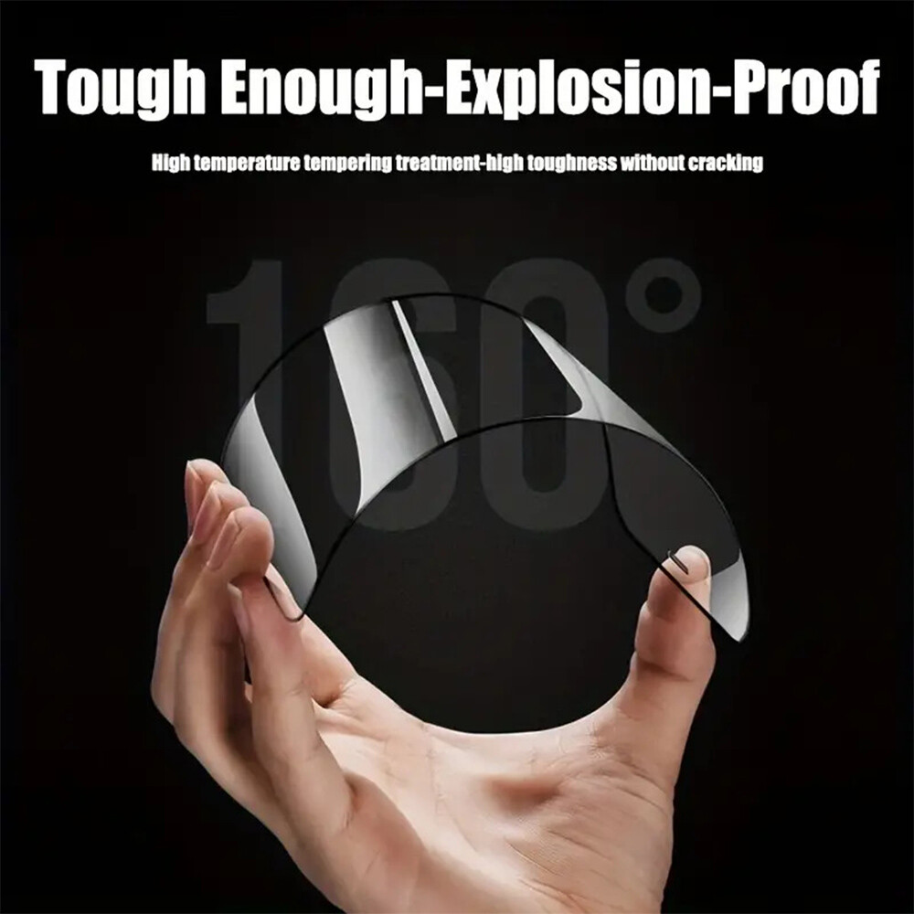 Tempered Glass Curved Full Cover Screen Protector For iPhone 15 Pro Max Plus 3D