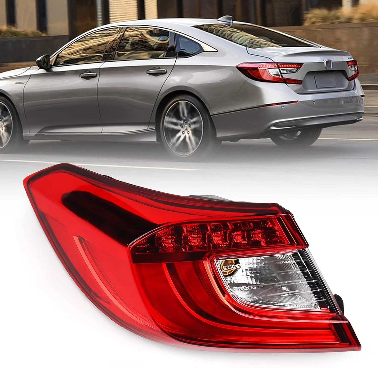 Tail Light for Accord 2018-2021 Outer Taillight Assembly Driver Side (Outer)