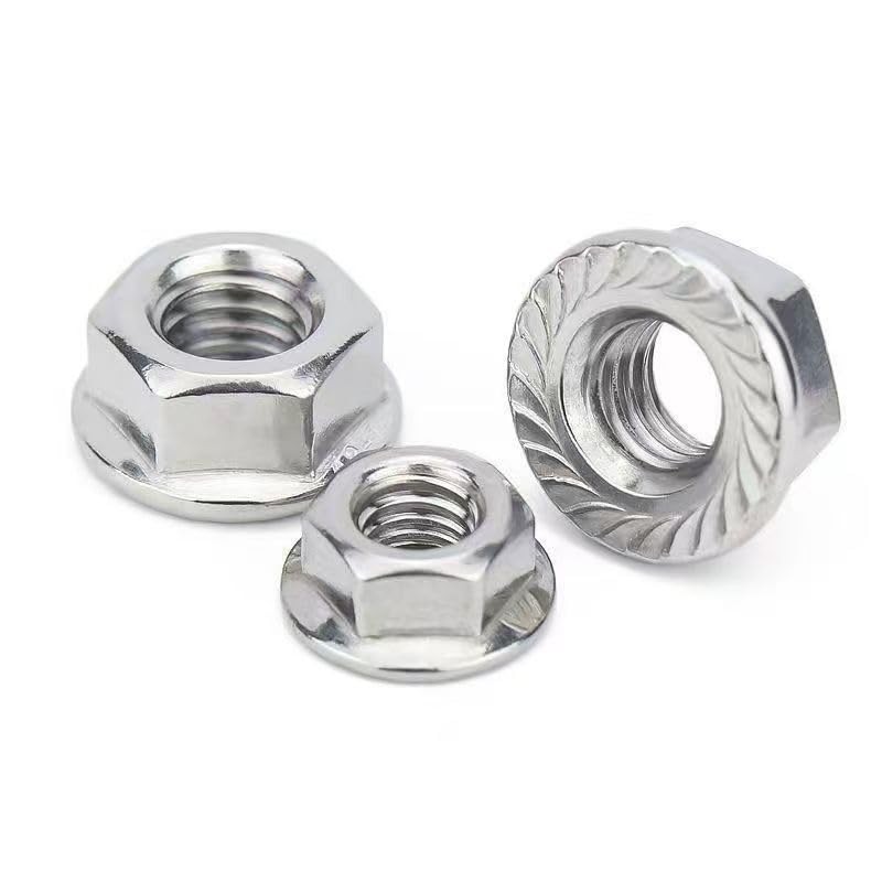 M16 Flange Nuts, M162mm Serrated Hex Flange Lock Nuts, 304 Stainless Steel 18...