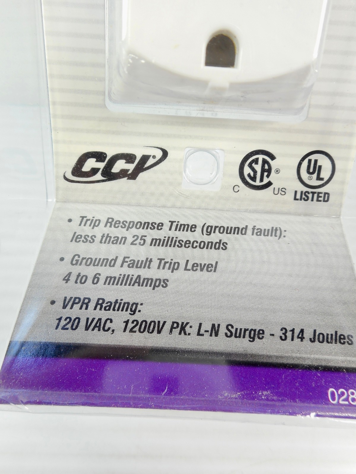 Colemen Cable Portable GFCI Plug In With Surge Protection