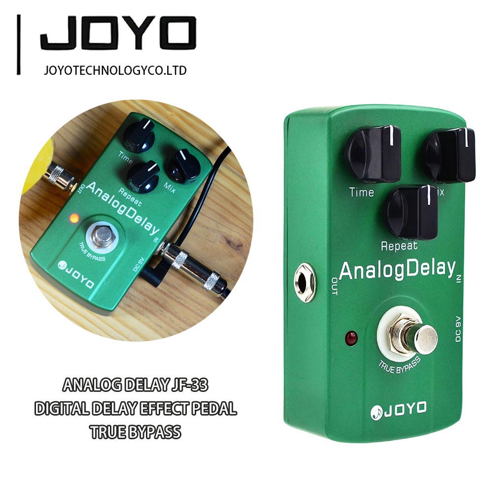 JOYO JF-33 Digital Delay Effect Pedal Mild and Mellow Circuit Delay-Analog Delay