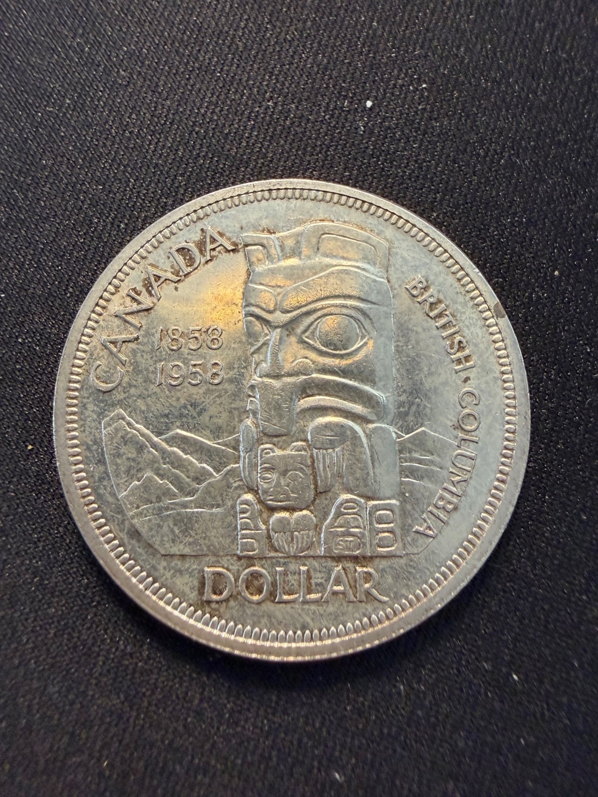1958 Canadian Silver Dollar Coin