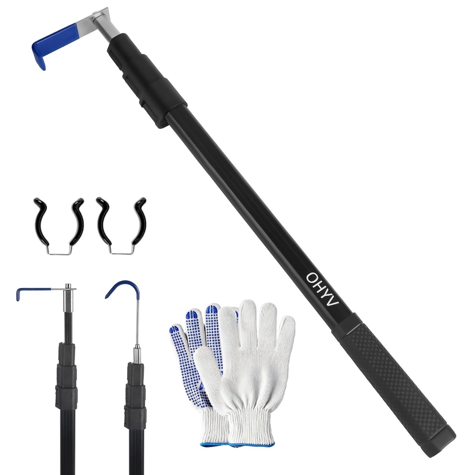 6FT Truck Cargo Grabber Telescoping Truck Bed Retriever Tool Multi-Use Truck ...