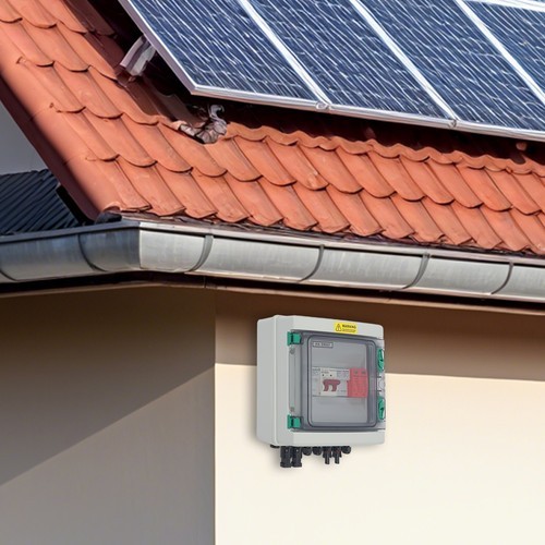 2 String Solar Combiner Box Switch Circuit Protector Box Waterproof Breaker