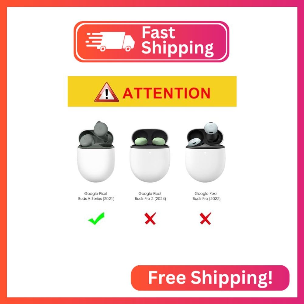 CaseBot Case for Google Pixel Buds A-Series 2021 / Pixel Buds 2, Green-Glow