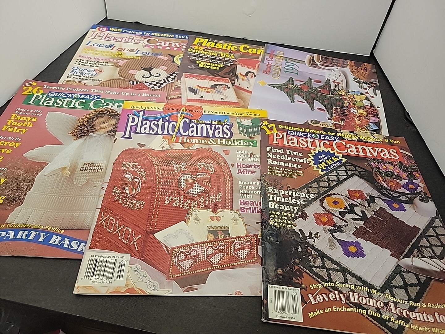 Lot Of 6 Plastic Canvas Books Ppbk Item Nmbr 29