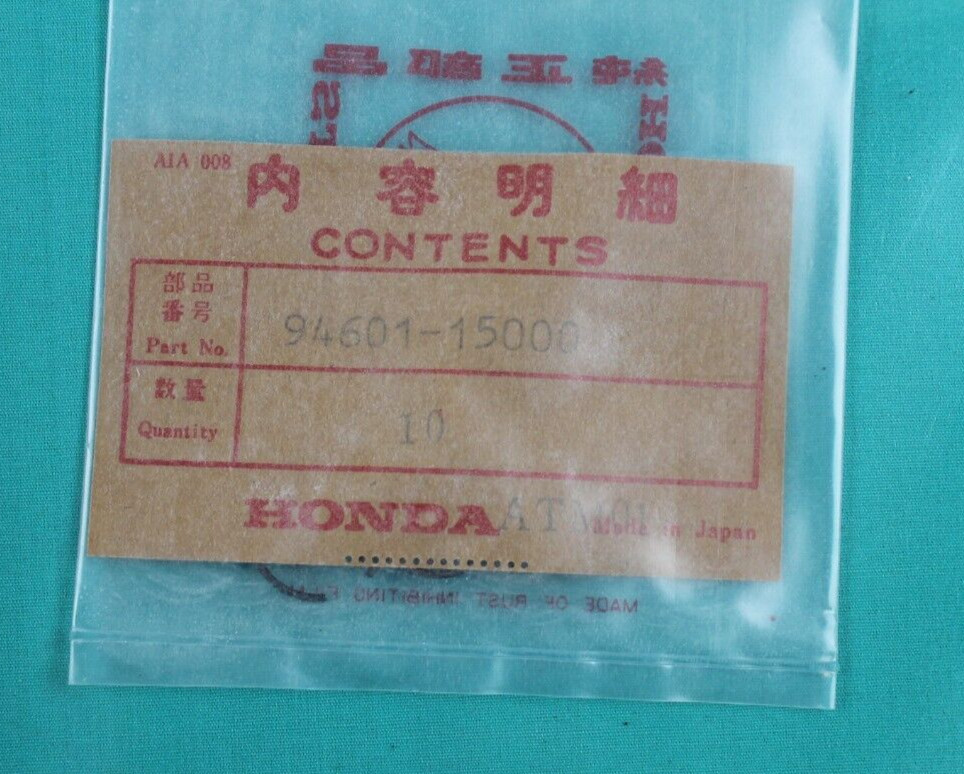 NOS Honda Piston Wrist Pin Clip (15mm) 94601-15000 (1 piece) XL175 ATC110 TRX250