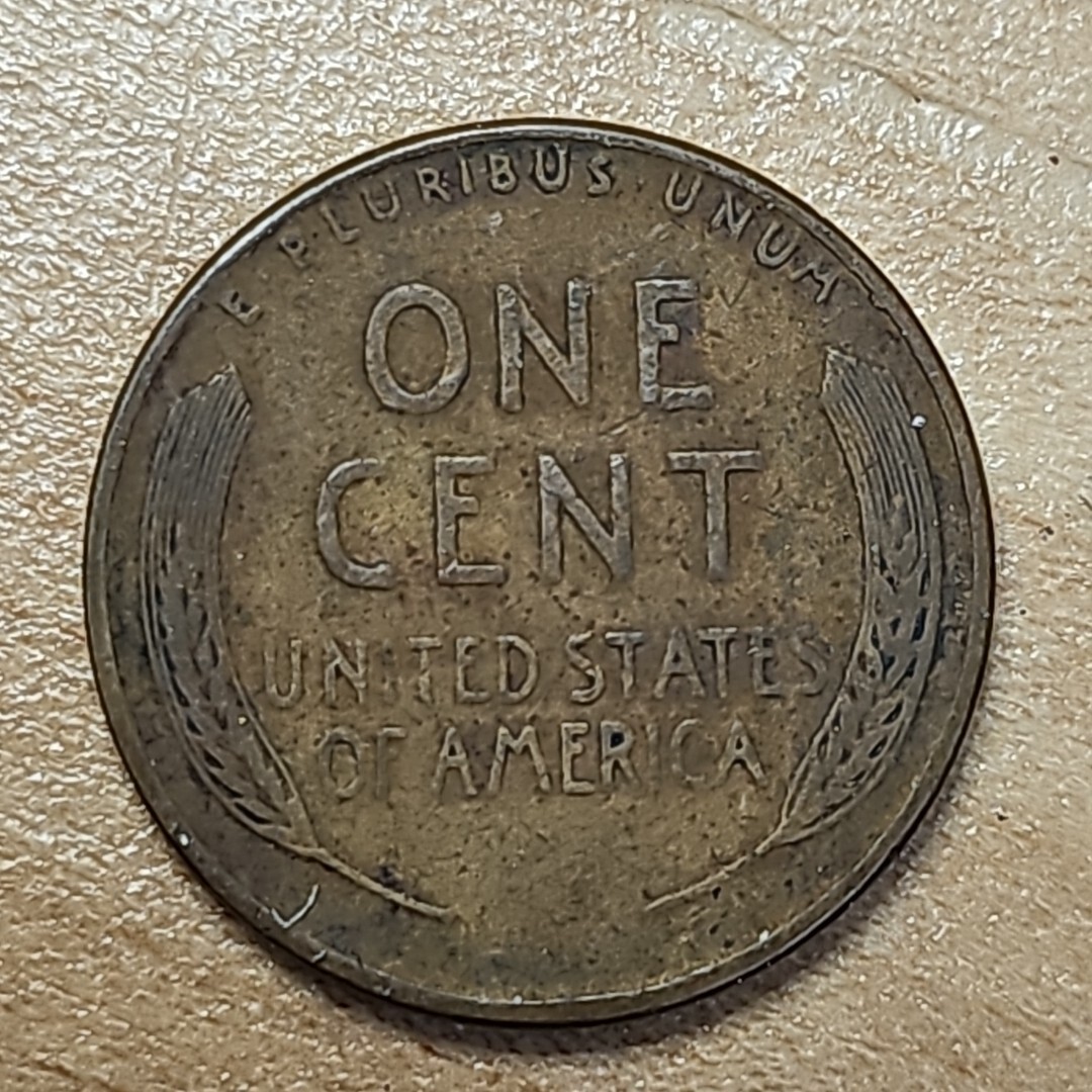 1946 Wheat Cent Obverse Lamination Error *R47