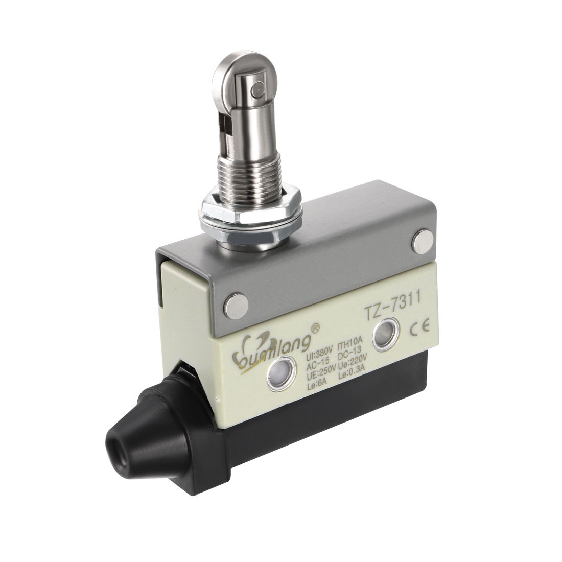 TZ-7311 SPDT 1NO+1NC Panel Mount Roller Plunger Momentary Micro Limit Switch
