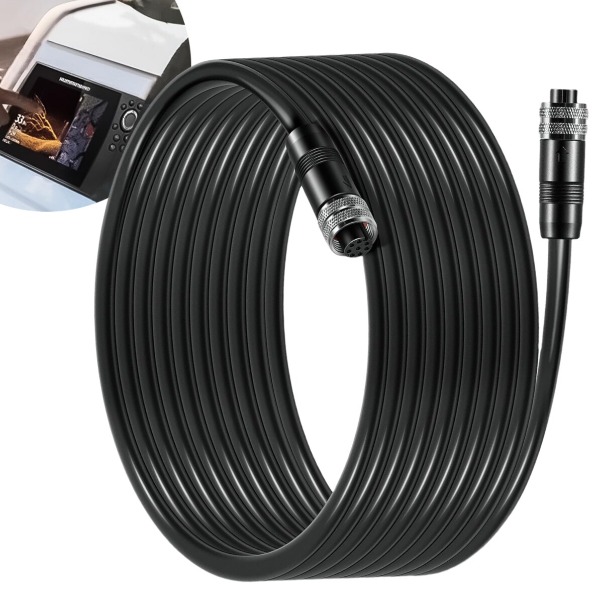 For Humminbird APEX, SOLIX & Onix Models AS EC 20E 8-pin Ethernet Cable 720073-3