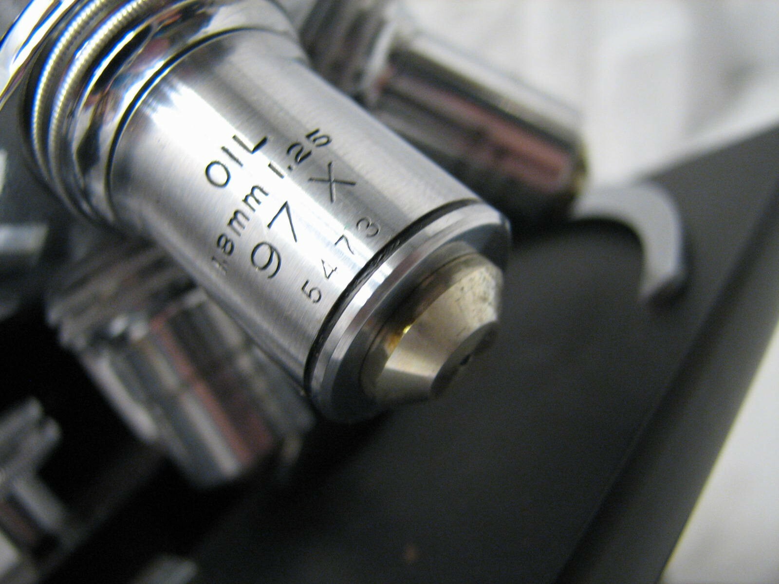 Vintage Bausch &Lomb Optical Microscope/Case Oil 97X Objective Compound Stage C