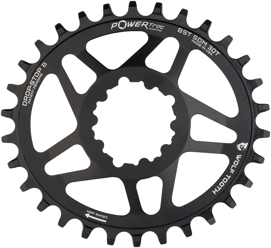 PowerTrac Elliptical SRAM 3-Bolt Direct Mount Chainrings - Wolf Tooth Elliptical