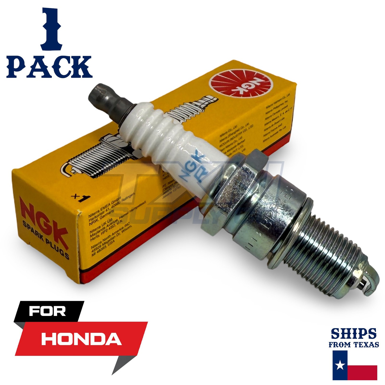 1 NGK Spark Plug - For XR 200 R Honda Motorcycle
