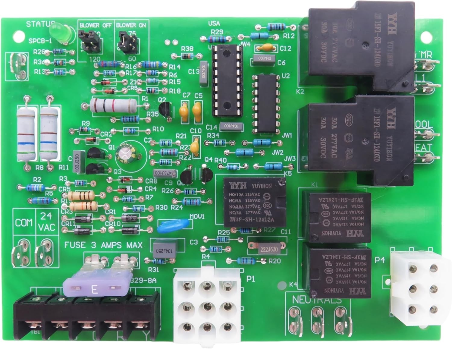 Coleman Evcon Replacement Furnace Control Circuit Board - Compact & Lightweight