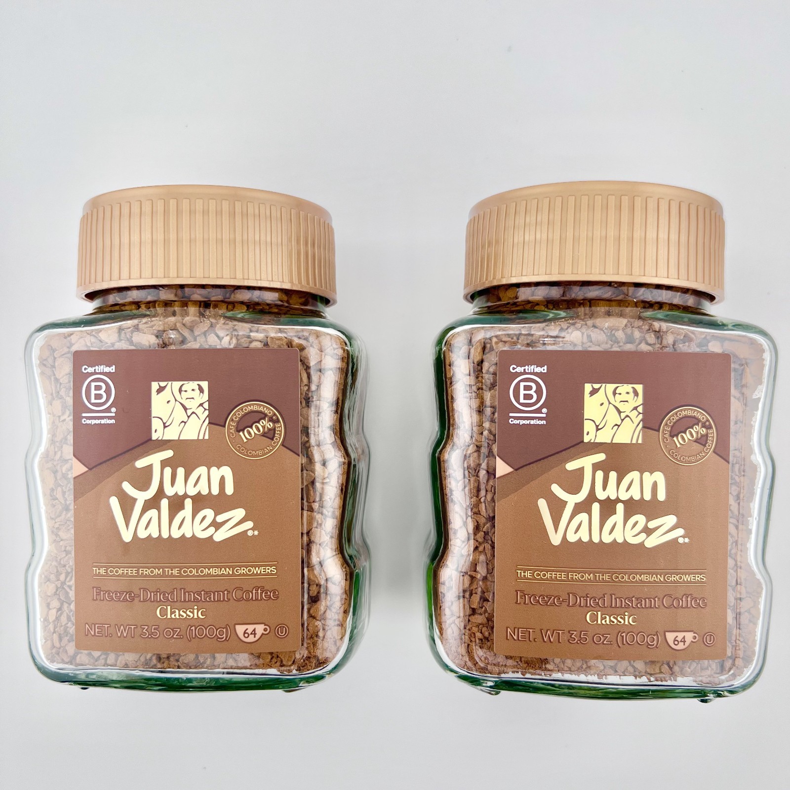 Juan Valdez Instant Coffee, Classic Freeze Dried, 3.52 Oz PACK OF 2