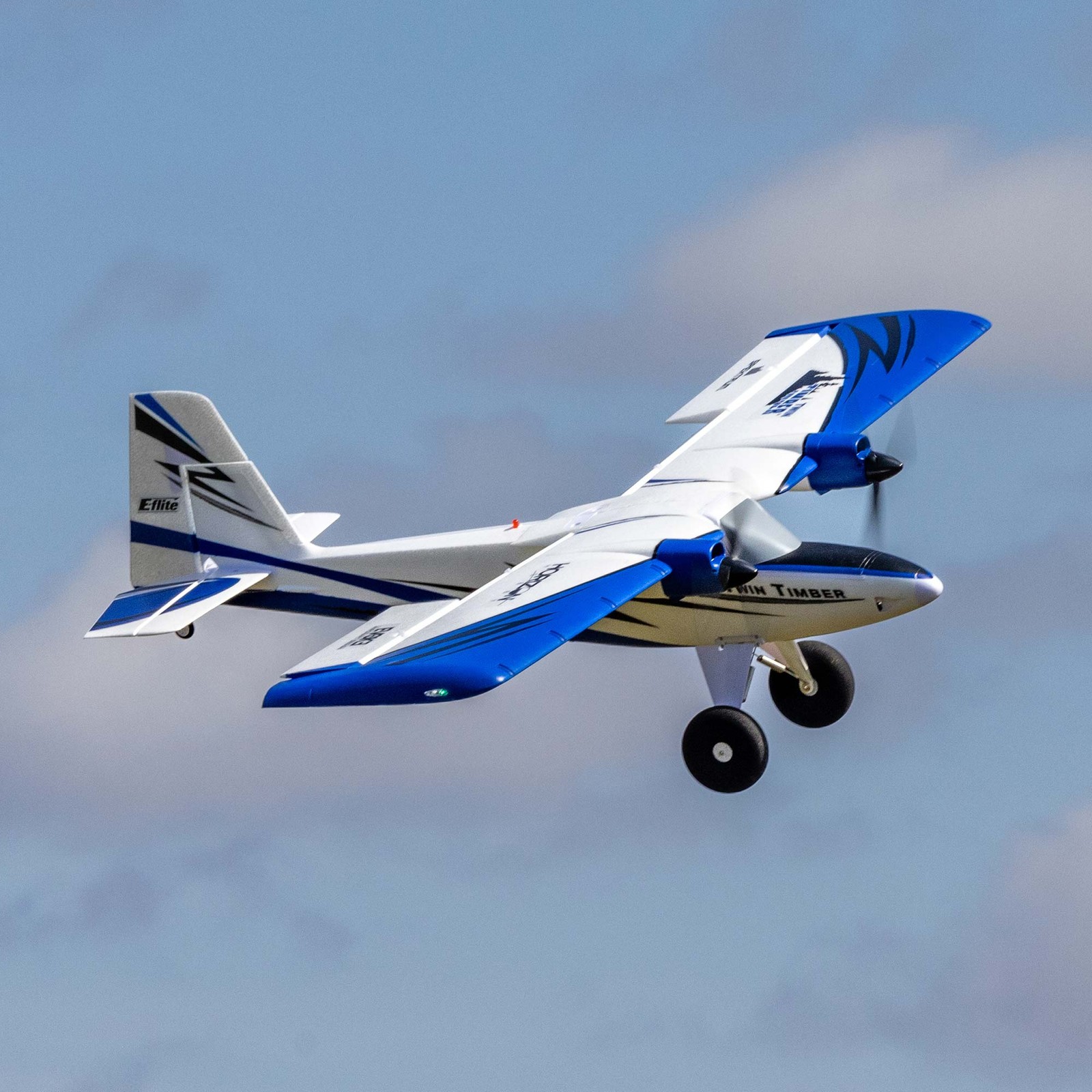 E-flite RC Airplane Twin Timber 1.6m BNF Basic with AS3X and SAFE Select