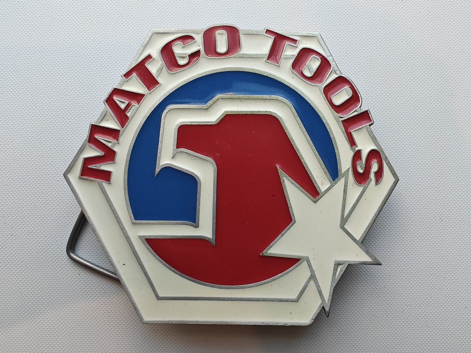 Vintage MATCO Tools Toolbox Box Chest Cabinet Cart Emblem Tag Buckle NOS