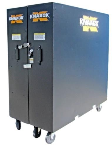 Knaack 100 Bi-fold Folding Rolling Storage Cabinet 65" x 30" x 60" with New Lock