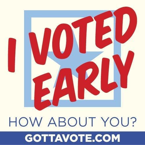 I Voted Early Did You Liberal Progressive Democrat Button Pin 2 1/4” Round