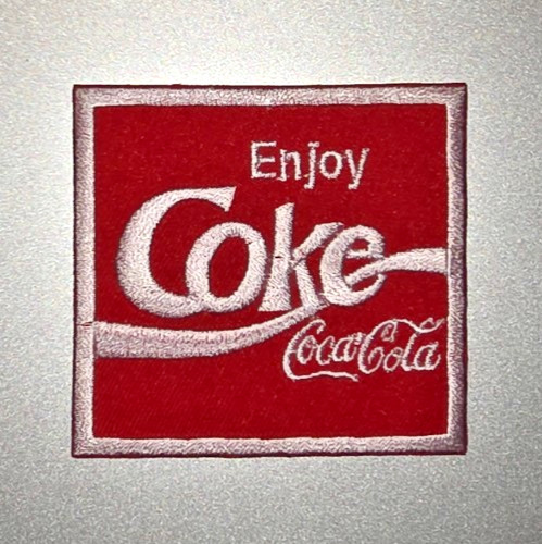 COCA COLA Embroidered Iron/Sew On Patch 2.75"X2.5"
