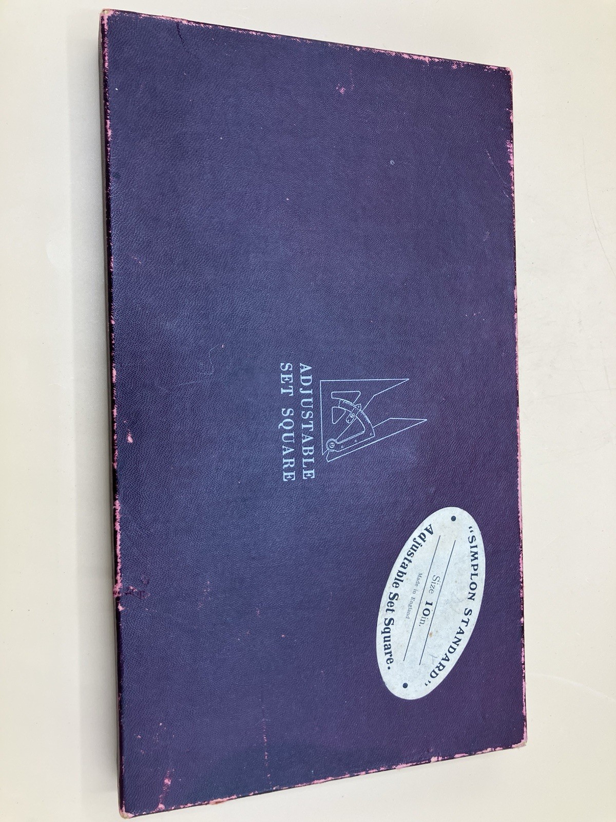 Vintage Simplon Adjustable Set Square & Parallel Rule Radius Gage Boxed Maths