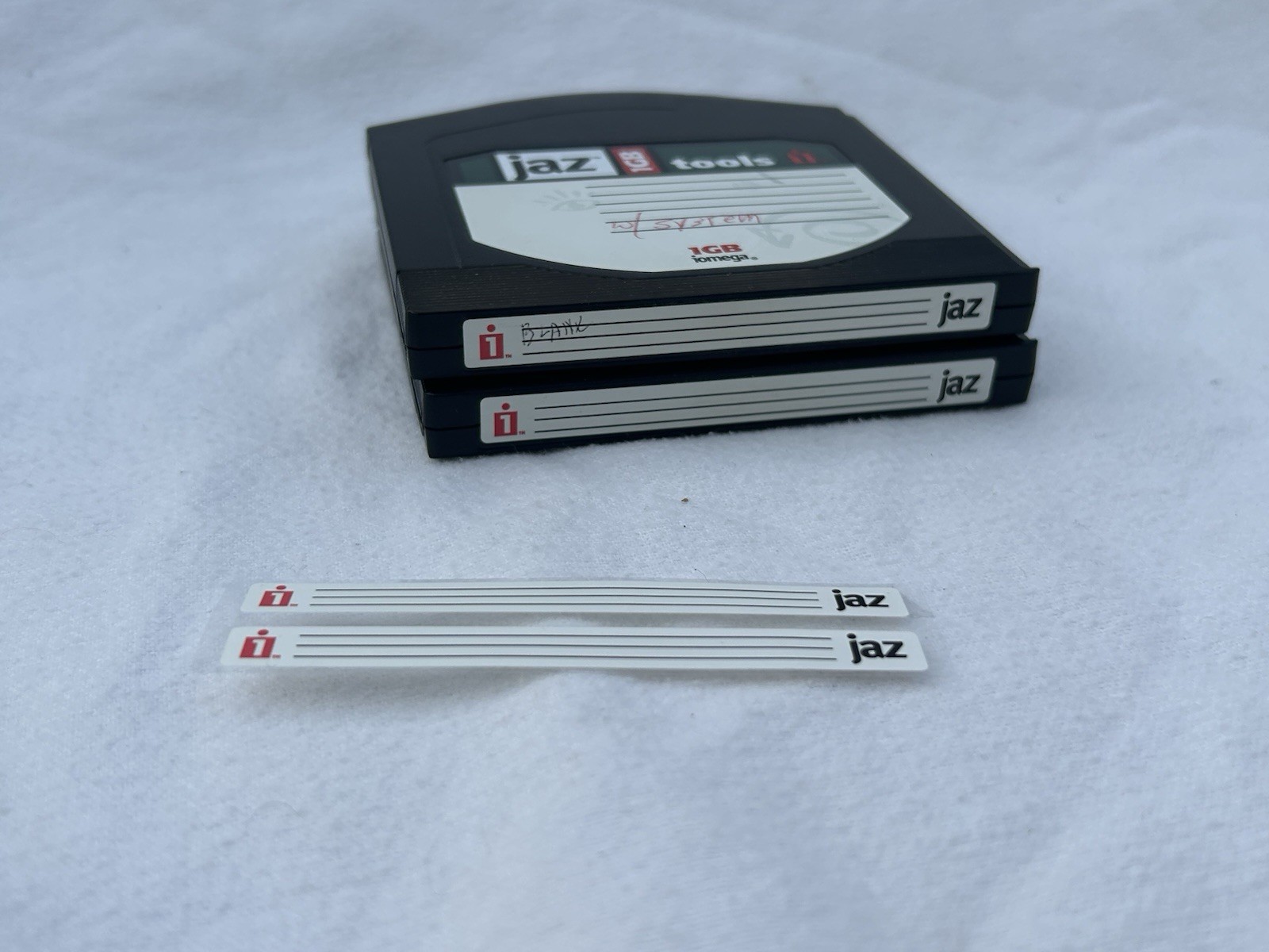 Iomega Jaz Disks 2 Count Tools 1GB Used ~
