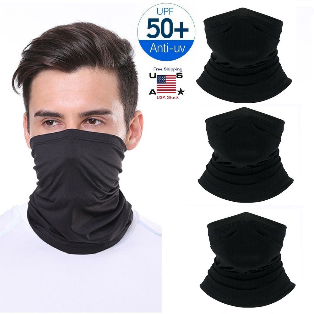 1-5× Neck Gaiter Bandana Face Mask Cover Headband Balaclava Scarf Windproof USA