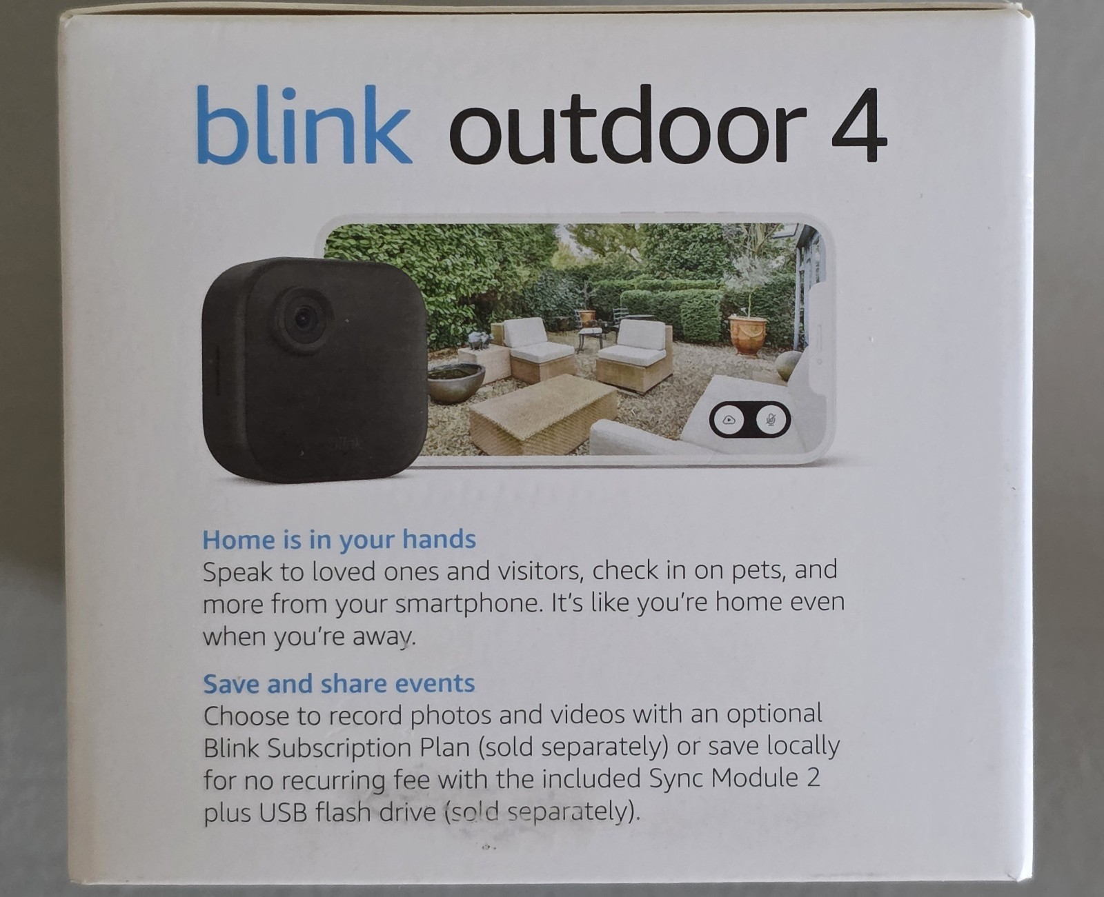 Blink Outdoor 4 (4th Gen) Wire-Free Smart Security Camera System (1 Camera) NEW