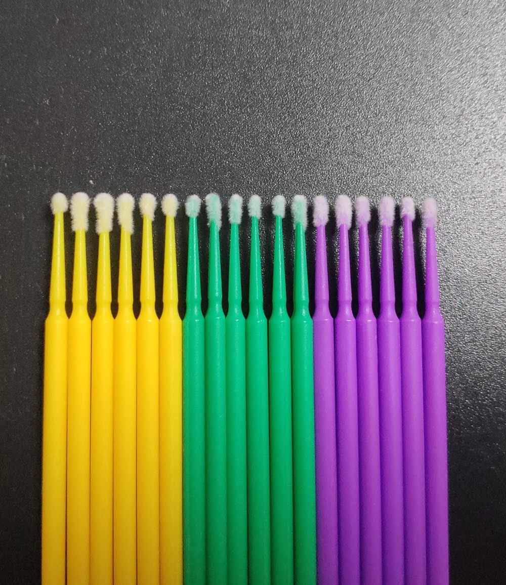 100Pcs Dental Microbrush Disposable Applicators Tips Micro Brush Cleaning
