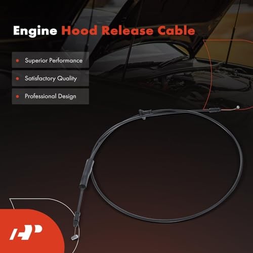 Front Hood Latch Release Cable Without Handle | Compatible with Hyundai Santa