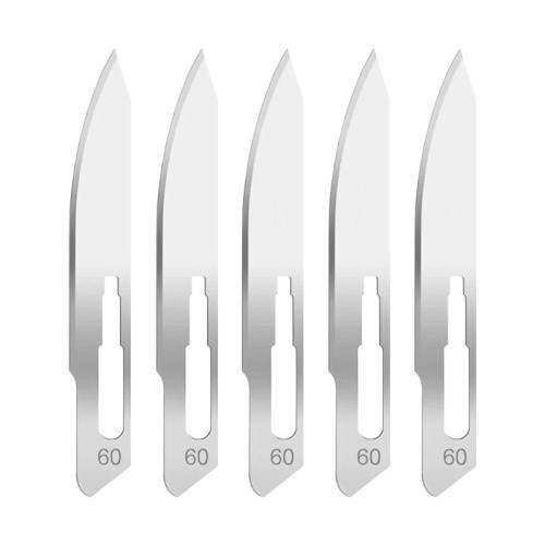 Hogue Expel Scalpel #60-Style Replacement Blades, 5PK, High Carbon Steel - 35886