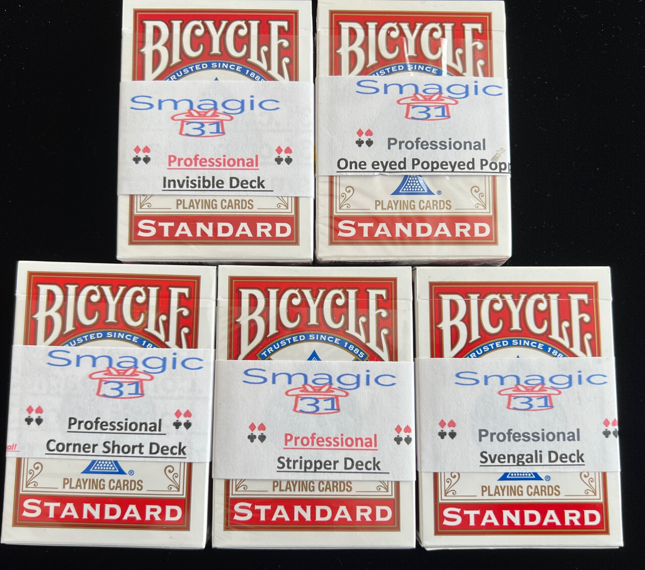 5 Amazing  New Magic Trick Decks Retails For $95 Hand Made From A 25 Year Seller