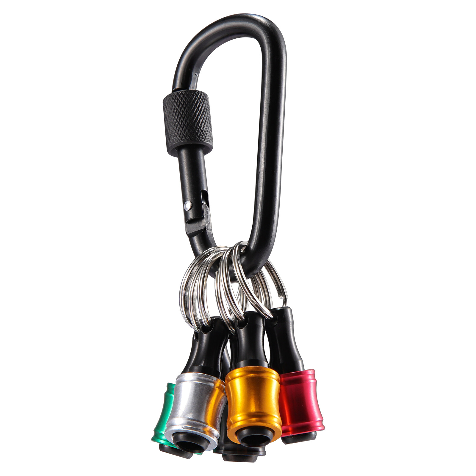 2Pcs 1/4" Hex Shank Quick Release Keychain Screwdriver Drill Bit Holder Bit Set