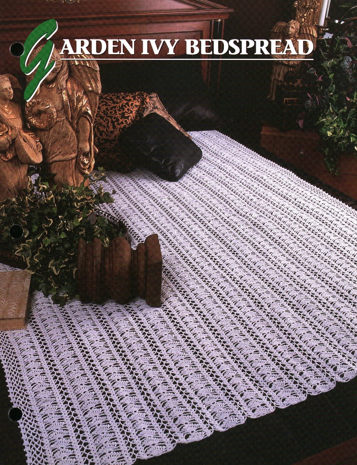 Garden Ivy Bedspread | Annie's Crochet Quilt & Afghan Club QAC326-02