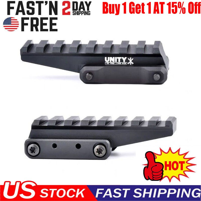 Unity Tactical FAST Optics Riser Black FST-ORB - Black -USPS FAST FREE SHIPPING