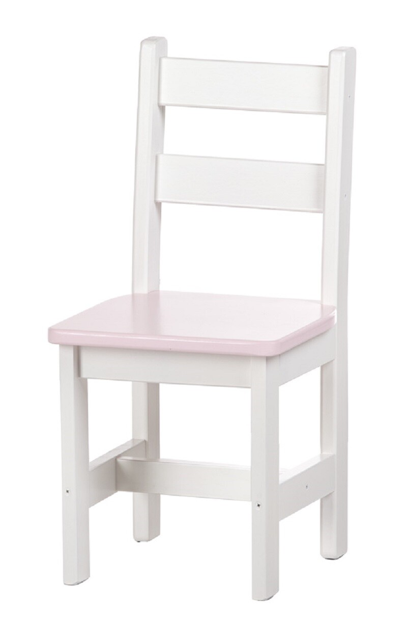 CHILDREN'S CHAIR - PINK & WHITE Amish Handmade Solid Maple Wood Furniture USA