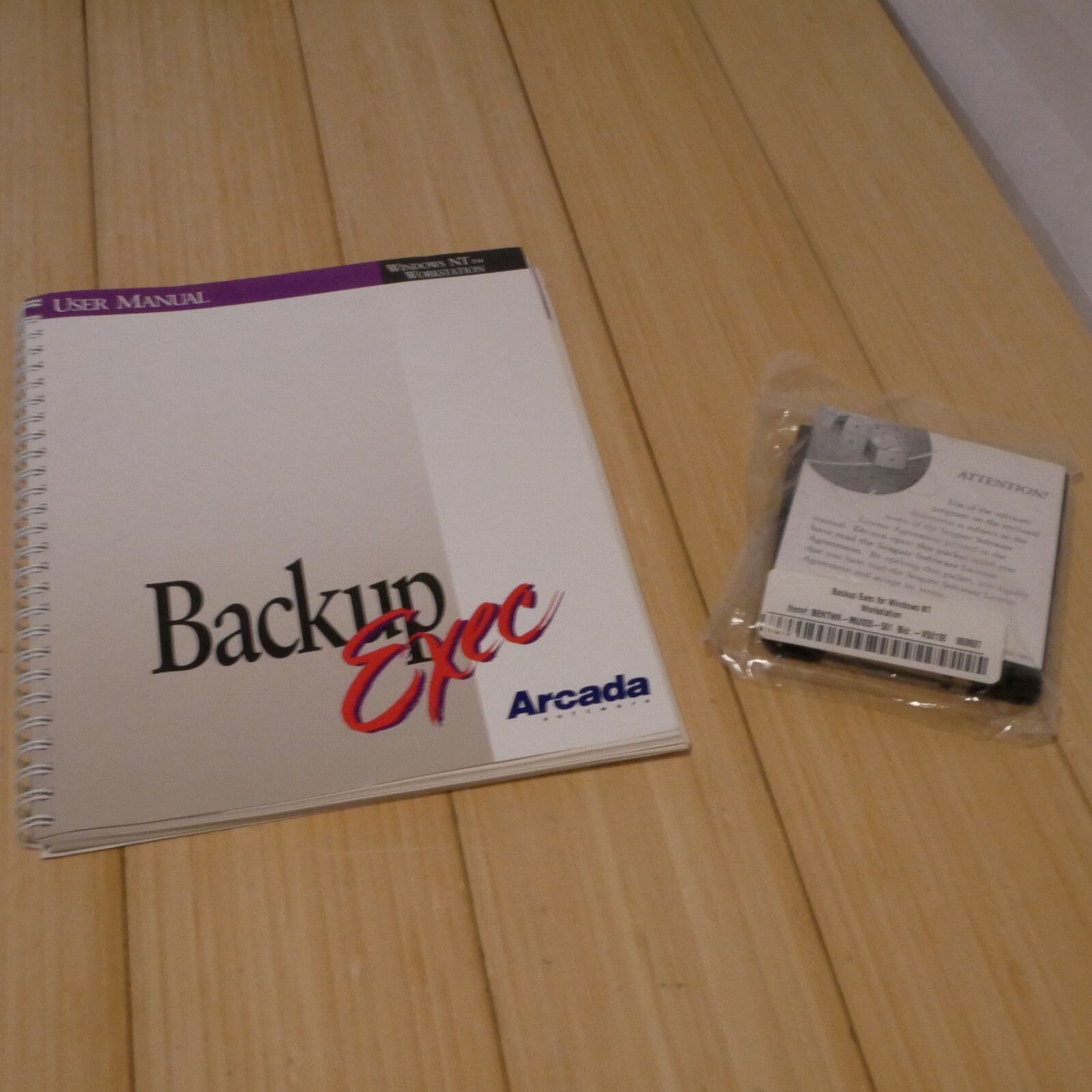 NOS Sealed Backup Exec Windows NT Workstation Edition Seagate Arcadia Software