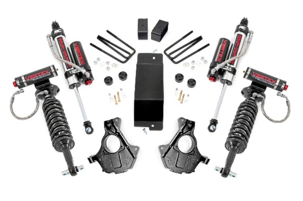 Rough Country 3.5"GM Suspension Lift Kit Knuckle Kit Vertex 14-18 1500 PU 4wd Ca