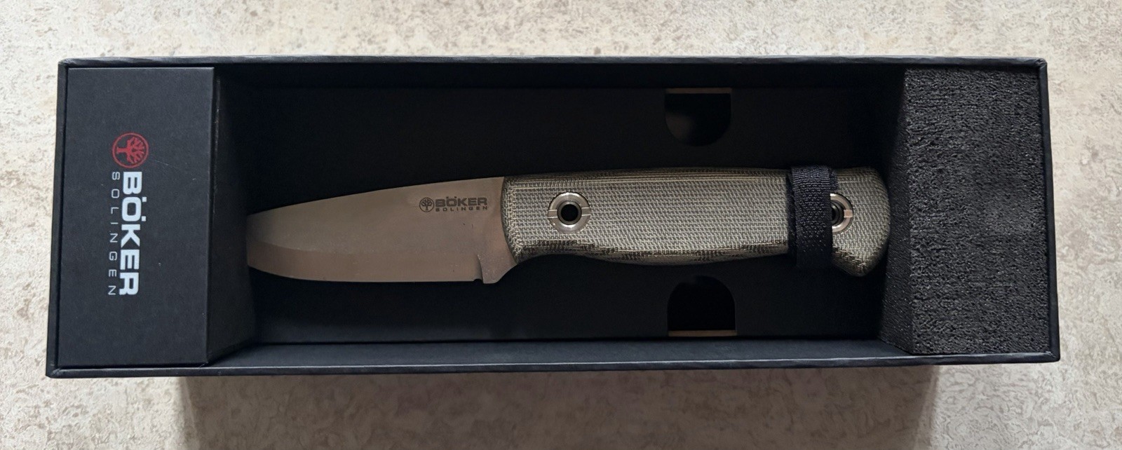 BOKER Vigtig vs. Wild Fixed Outdoor Knife 3.35" MagnaCut Blade Micarta - 121509