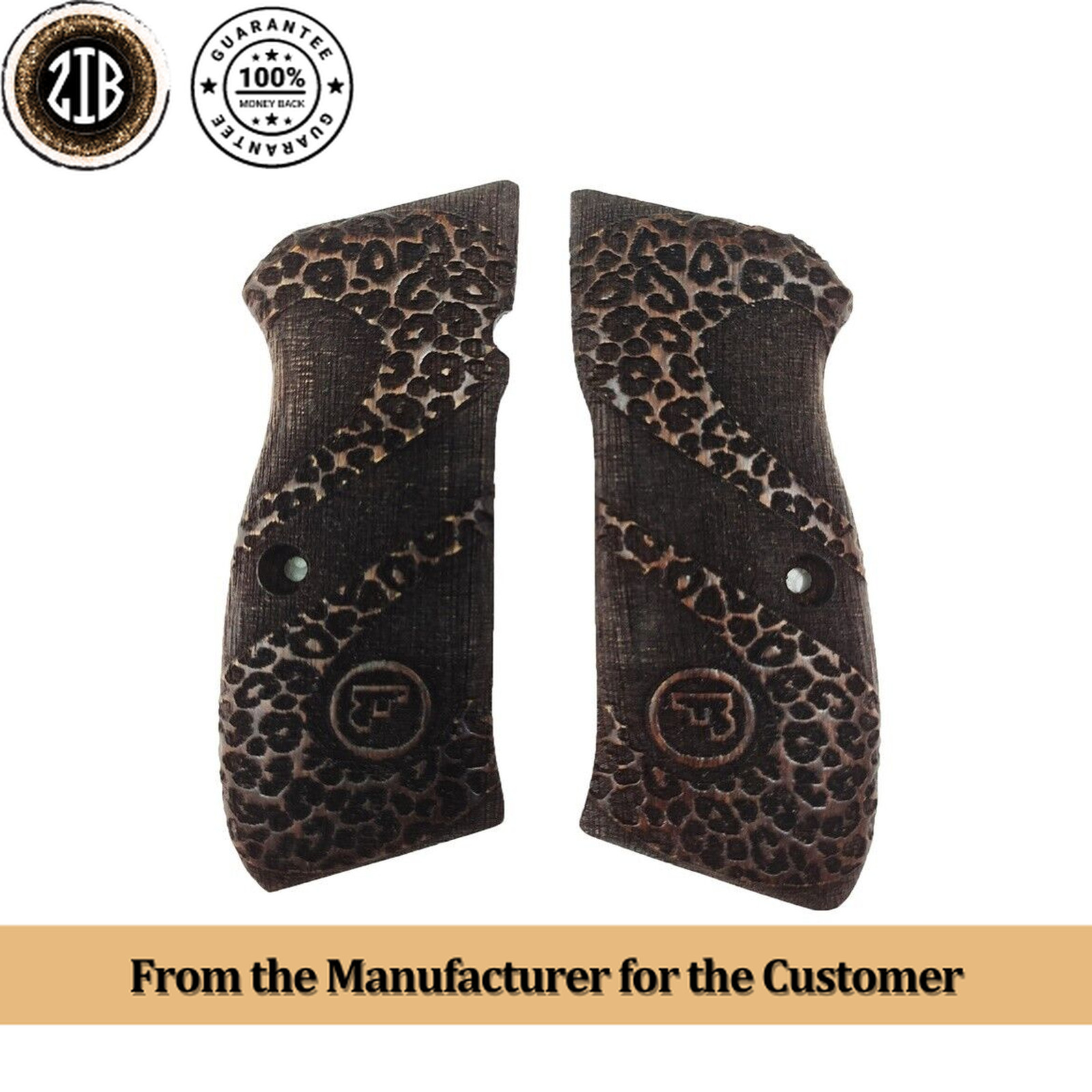 ZIB GRIPS CZ-75 Grips  Handmade From Wood Grips Ars.029
